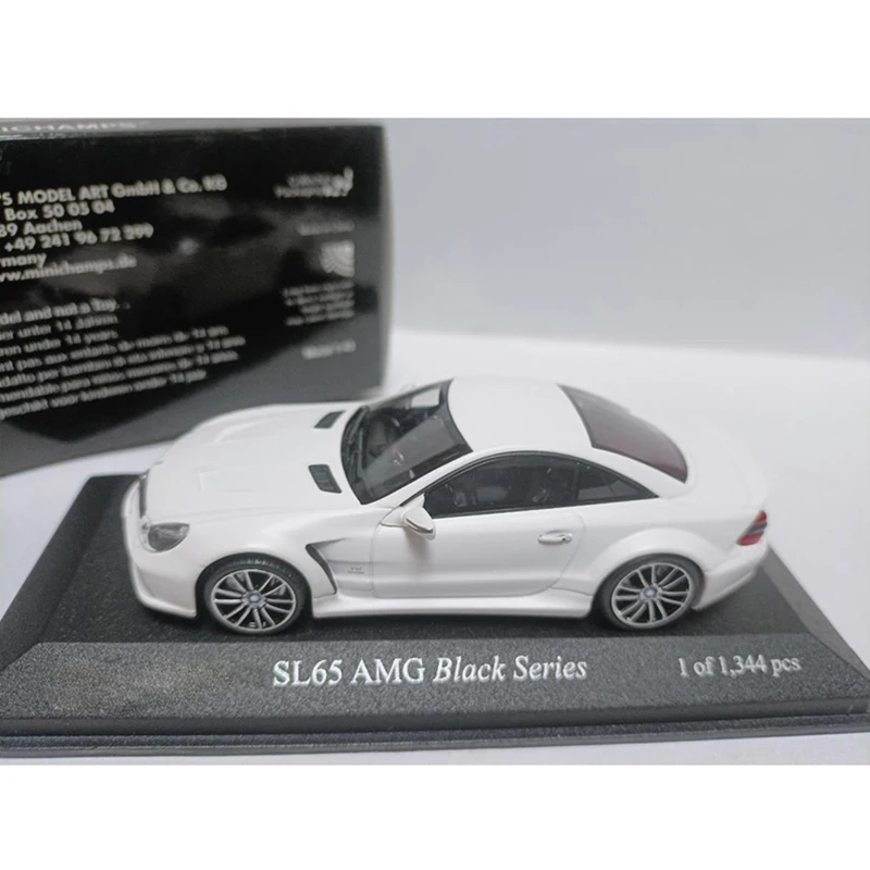 Minichamps 1/43 مقياس SL65 R230 AMG سبيكة محاكاة نموذج سيارة مجموعة ثابتة زينت هدايا العيد اللعب