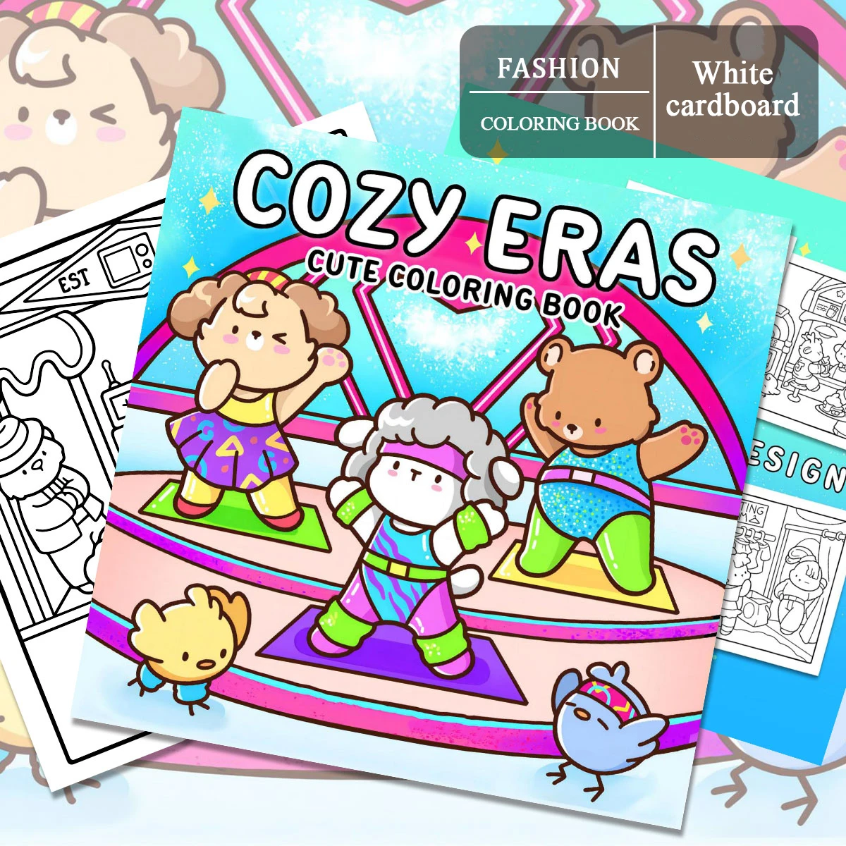 Книжки-раскраски Fuzzy Friends, теплые сцены, легкая окраска, для дома, родителей - ребенок своими руками, расслабление, без ветра, повышение творчества