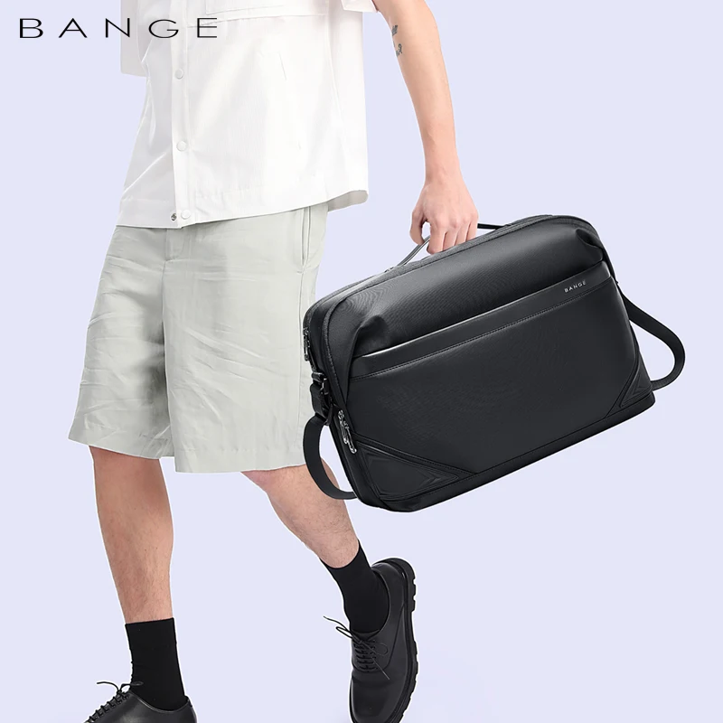 Men Laptop Bag 15.6in Shoulder Fashion Strap Travel Business Briefcase Bag Casual Shoulder Messenger Bags Office Handbag Male