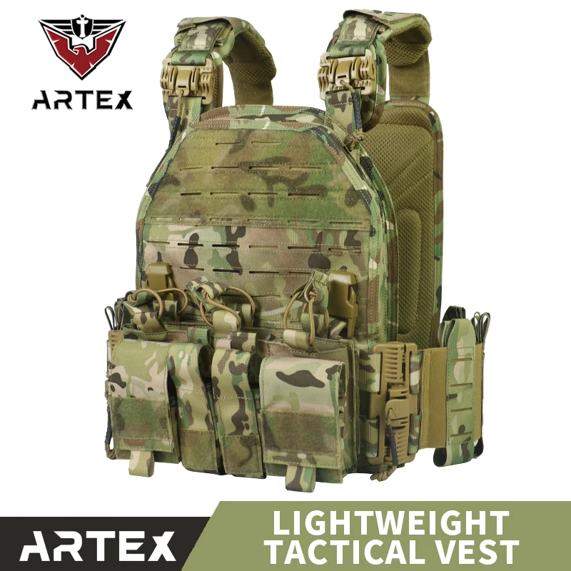 

Artex Tactical Vest Outdoor Hunting Protective Adjustable Airsoft Carrier Combat Army Equipment