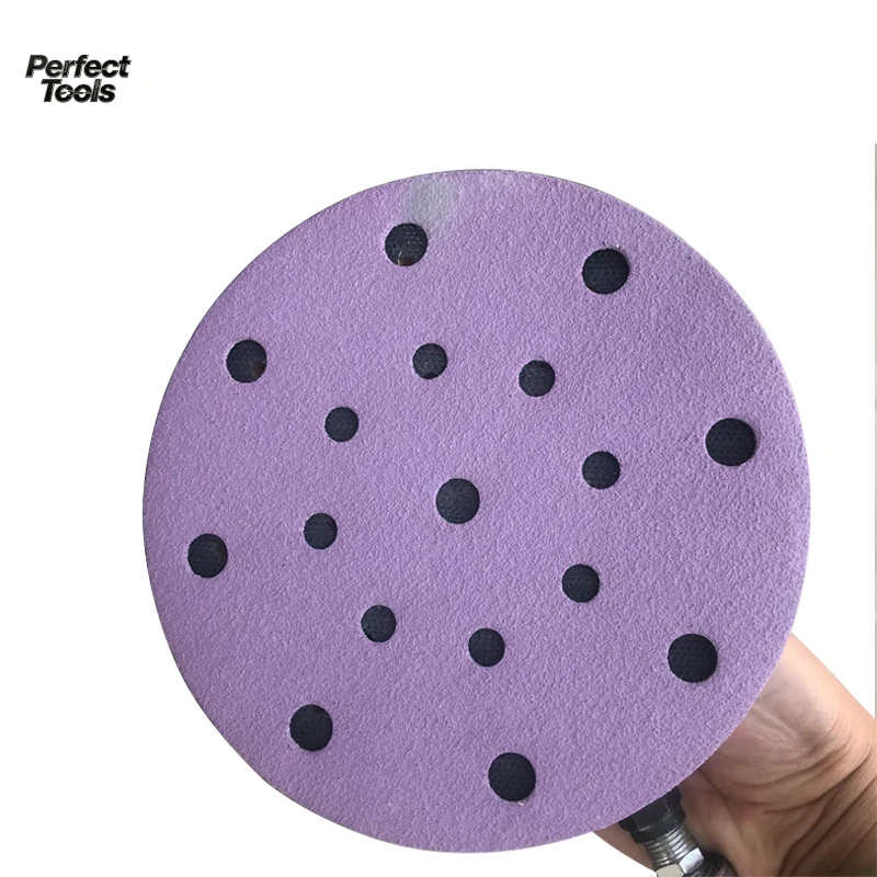 Sandpaper Abrasive 6 Inches 150mm 17 Hole Zirconium Corundum + Ceramic Material Abrasive