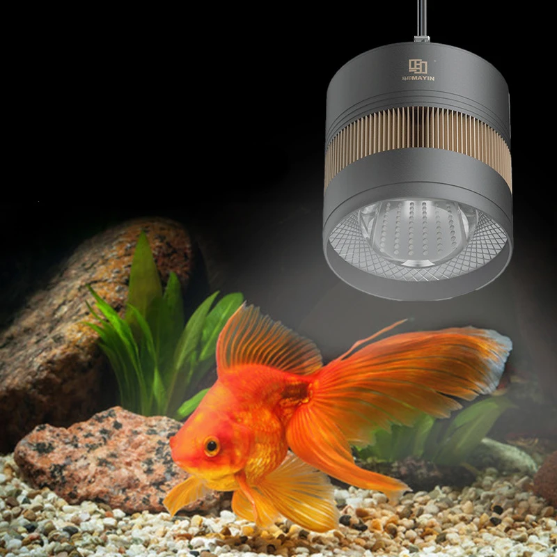 

MAYIN аквариум полный спектр светодиодный потолочный светильник, лампа для освещения золотой рыбки, специальный цвет водорослей, увеличивающий воду, волшебная лампа для растений
