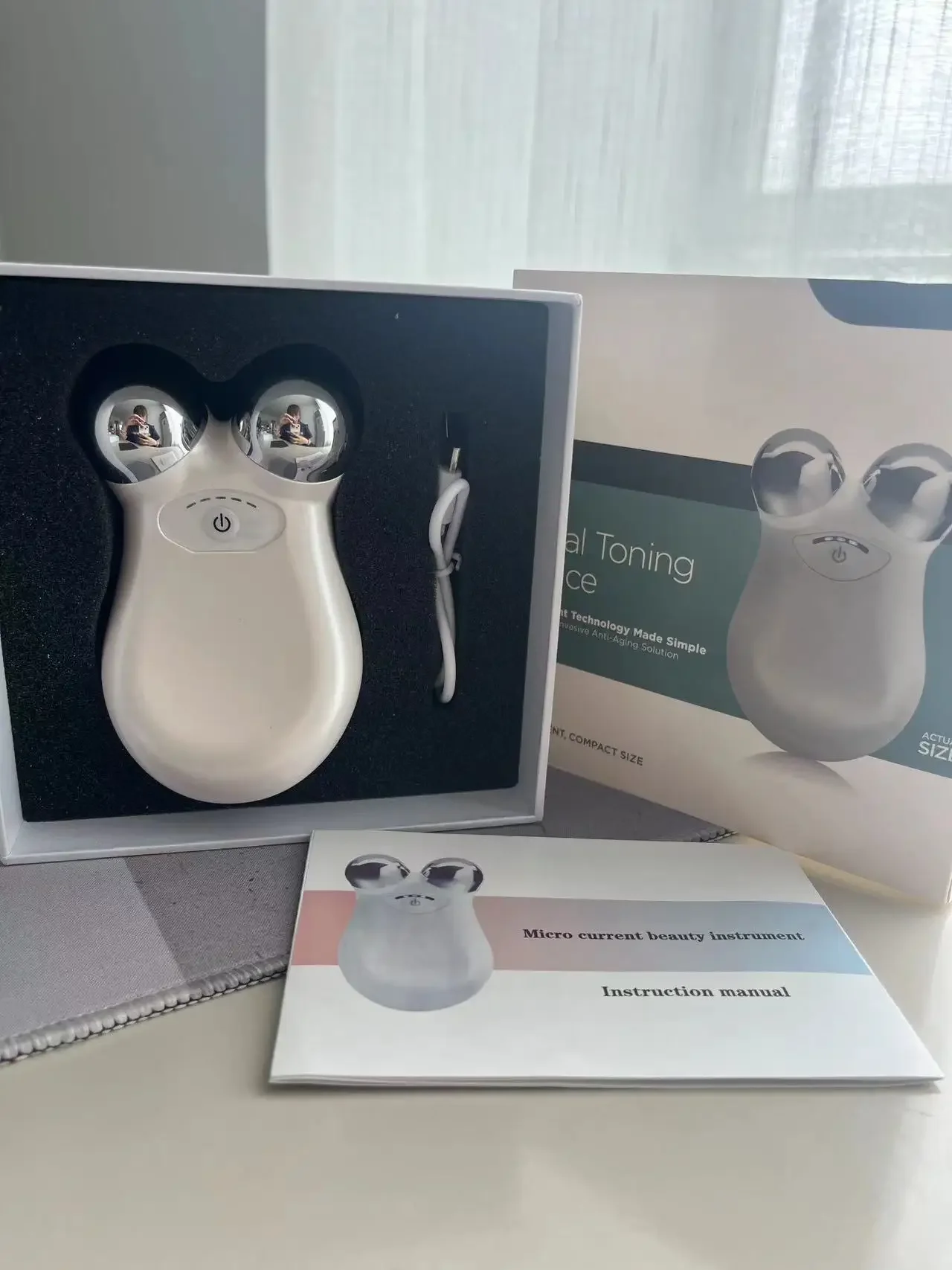 Massageador Firmando Rejuvenescimento Micro Corrente Toner Facial