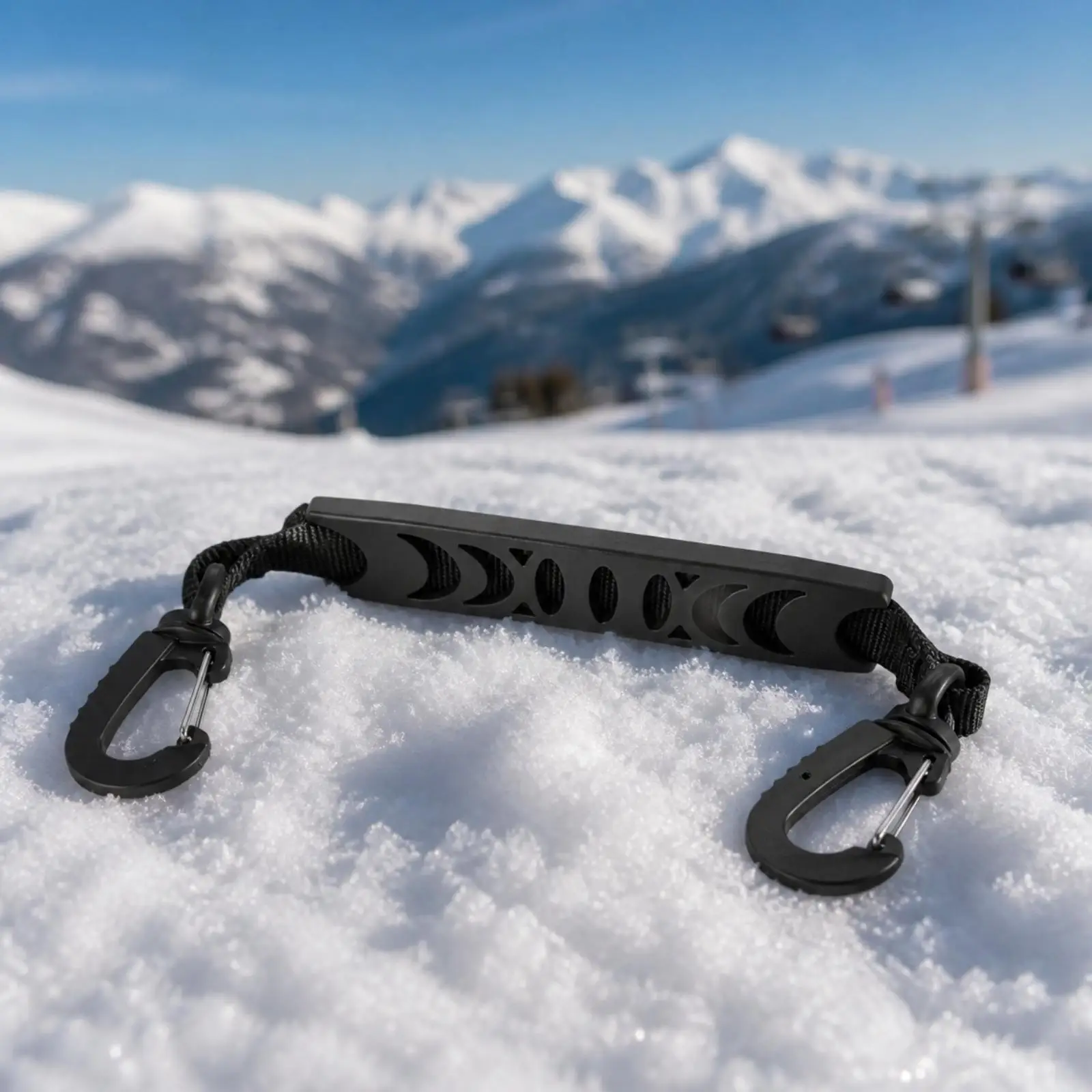 Ski Boot Carry Strap with Textured Grip Handle for Snow Sports Gear and Outdoor Equipment Organization