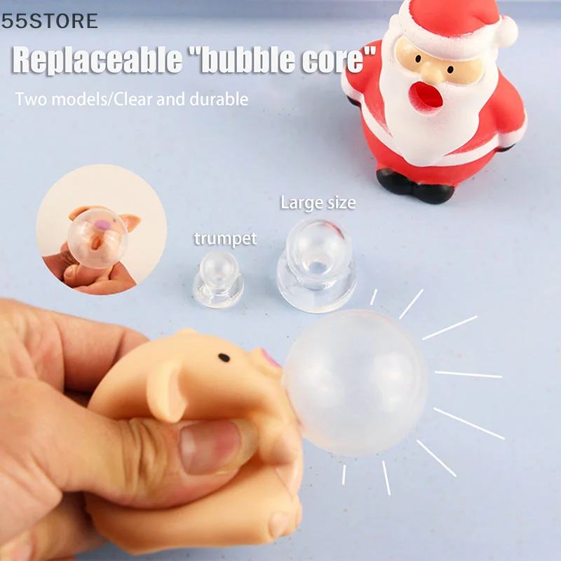 5Pcs S/L Squeeze Toy DIY Accessories Universal Transparent TPR Material Inner Ball Blow Bubble For Doll Bubble Inner Core