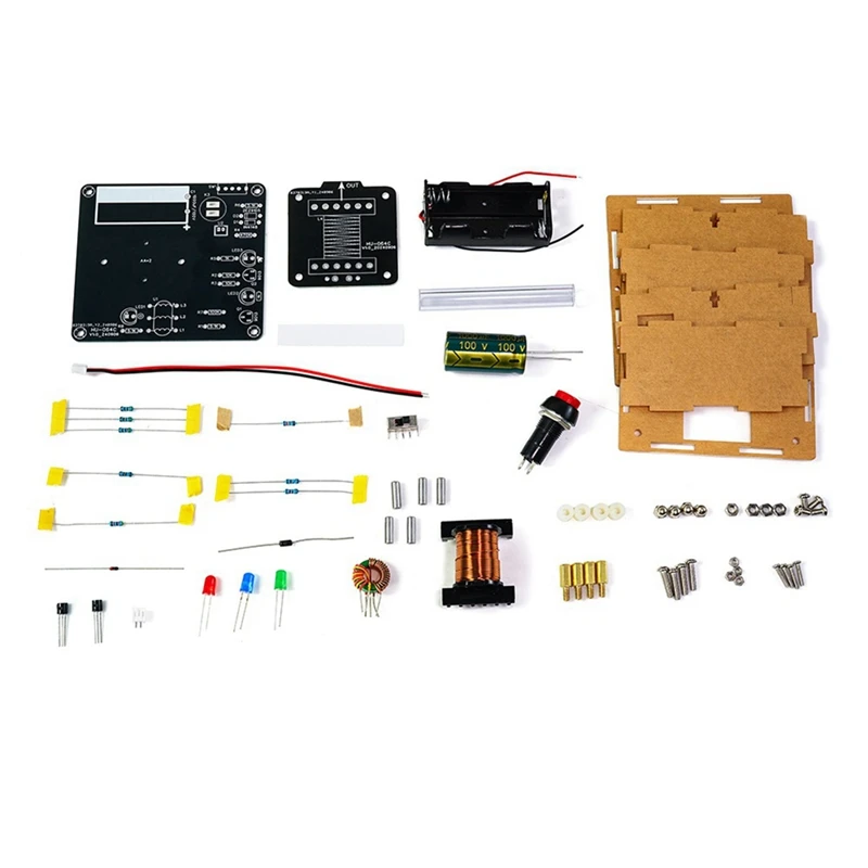 Nadajnik elektromagnetyczny DC 3V DIY zestaw elektroniczny, armata elektromagnetyczna wysokiego napięcia, moduł mini konwertera napięcia