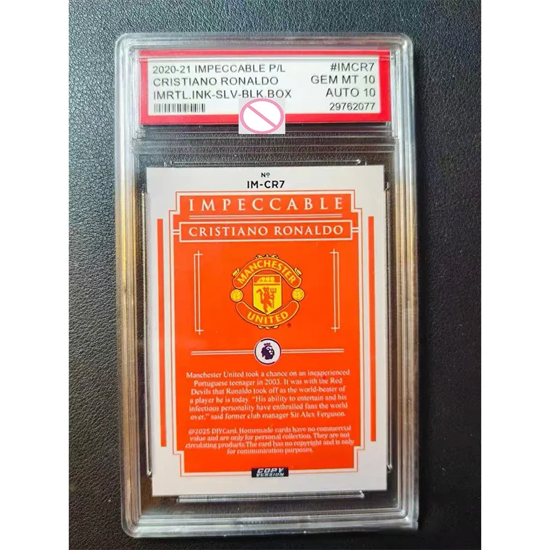 DIY Cristiano Ronaldo Trading Card: Shevchenko Kaká and Inzaghi—Limited Edition Signed Card 1/1 view 4