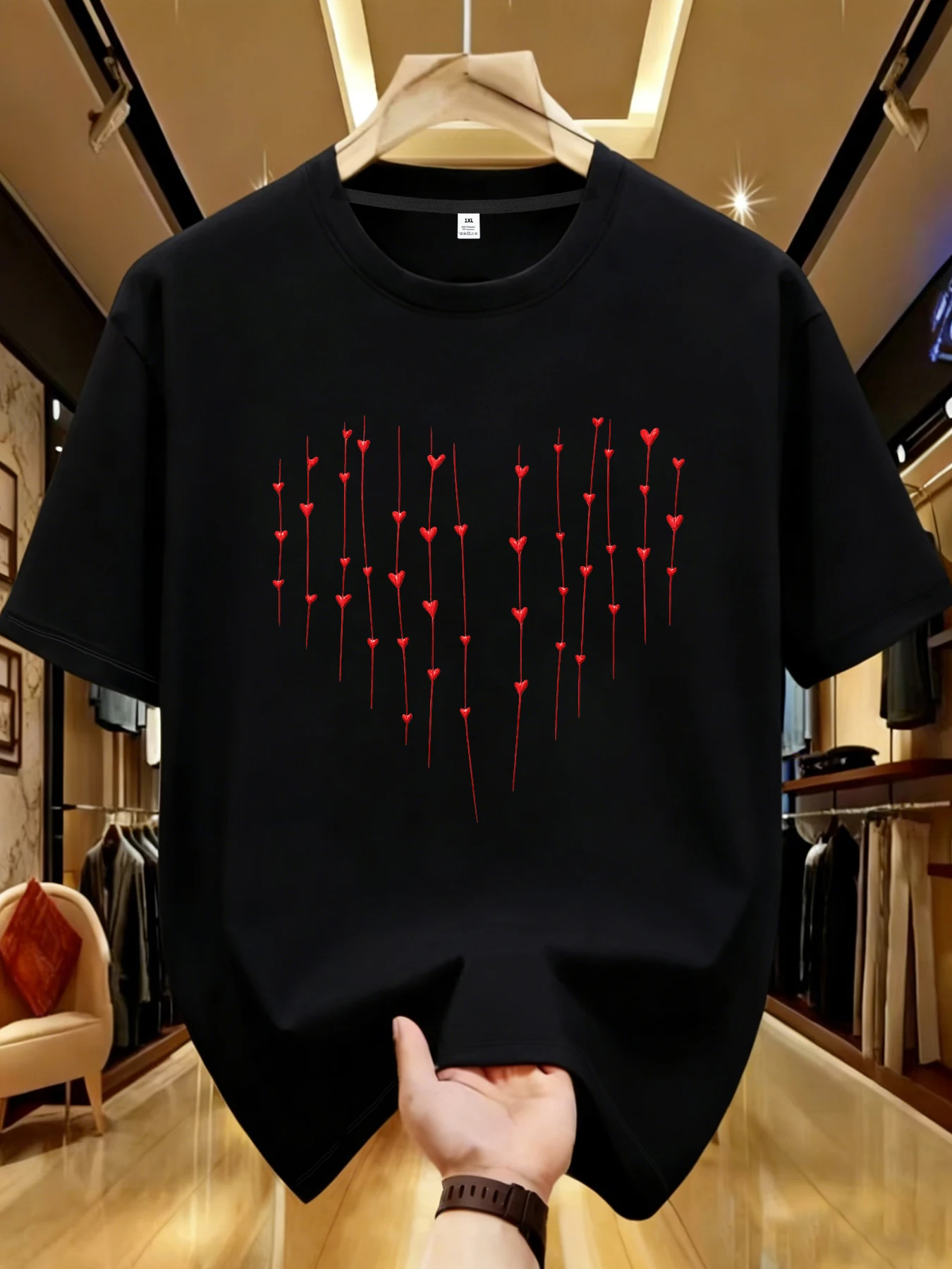 

【WDS01441】Женская футболка с круглым вырезом и принтом Love, больших размеров, летняя, повседневная, в уличном стиле, женская футболка с коротким рукавом в стиле Джокер