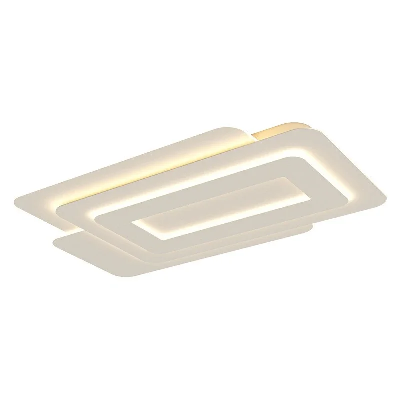 幾何学的な長方形のリビングルームライト 2025年新作 シンプルモダンな雰囲気 個性的なクリエイティブLED