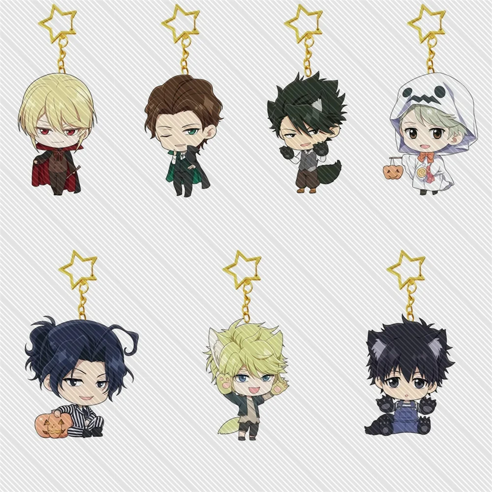 6CM Hot Anime MORIARTY THE PATRIOT Acrylic Keychain Model Cosplay Charm Characters Ornament Accessories Goods Collection Gifts