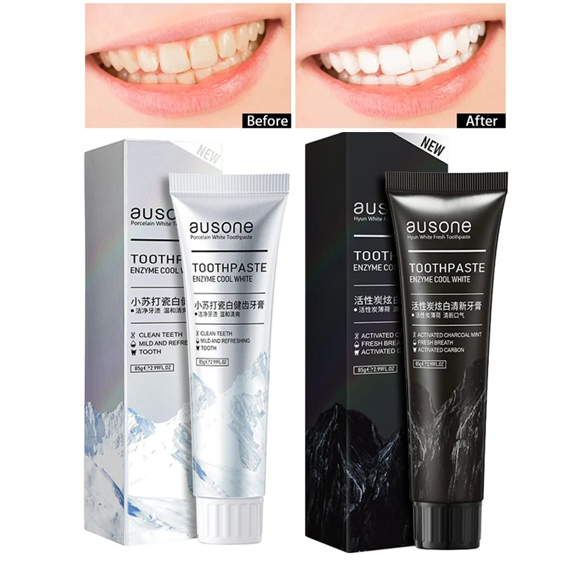 

Teeth Whitening Soda Toothpaste Cleaning Stain Removal Fight Bleeding Gums Activated Charcoal Toothpaste Dental Oral Care Makeup