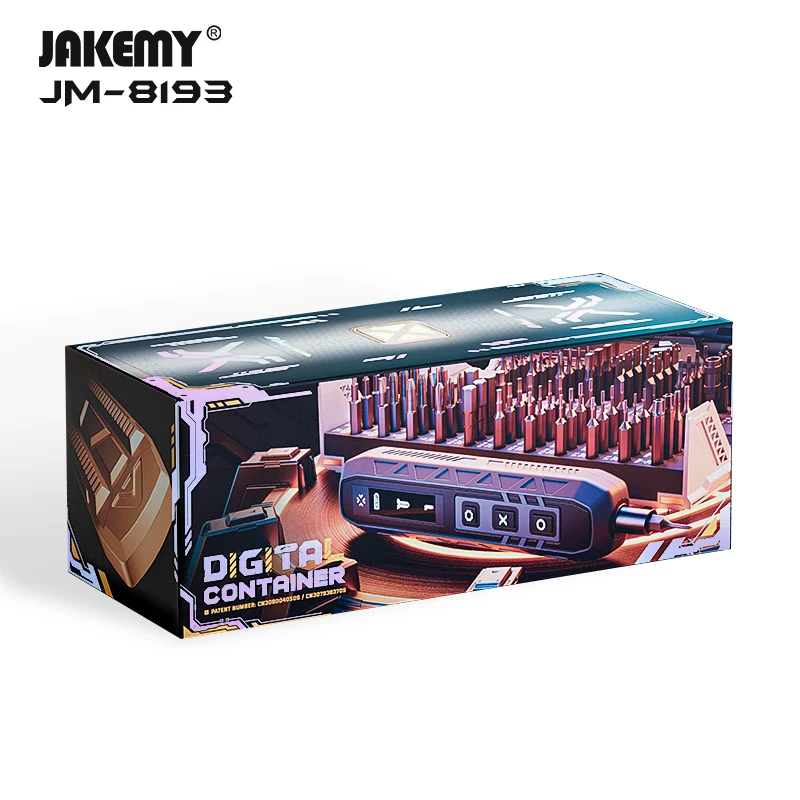 JAKEMY 180in1 電動精密ドライバーセット「JM-8193.A」 180 in 1 Electric Torque Screwdriver Set with Container - Jakemy