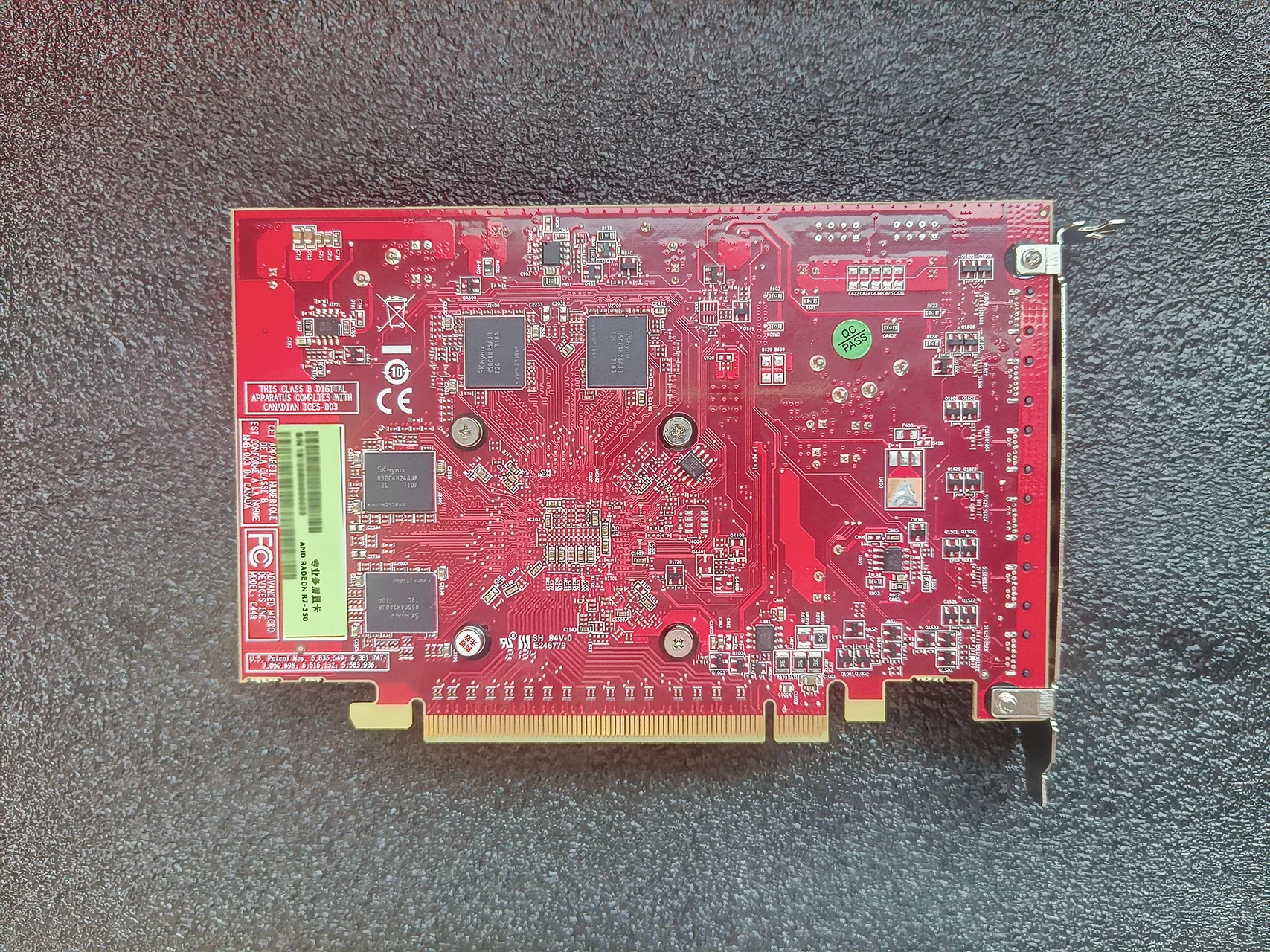For AMD R7 350 4G 6 × minidp interface professionally customized 6-screen graphics card, can support 4K