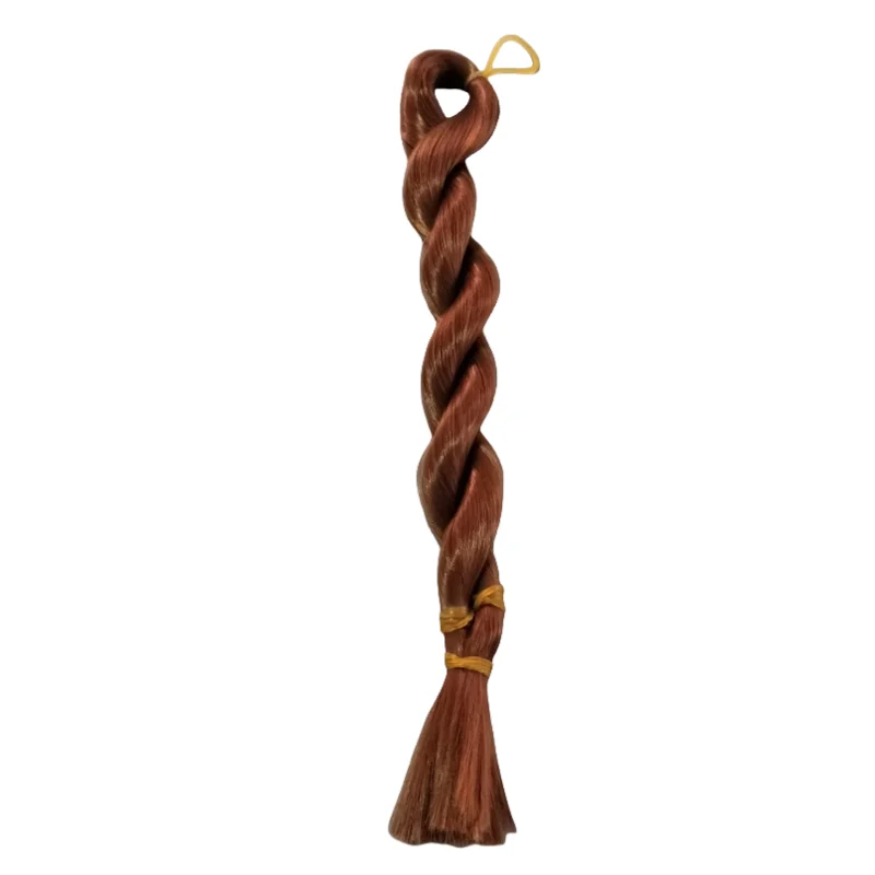 60cm colore naturale nero marrone biondo bambola capelli latte morbida seta parrucca sintetica BJD radicazione fatti a mano accessori fai da te