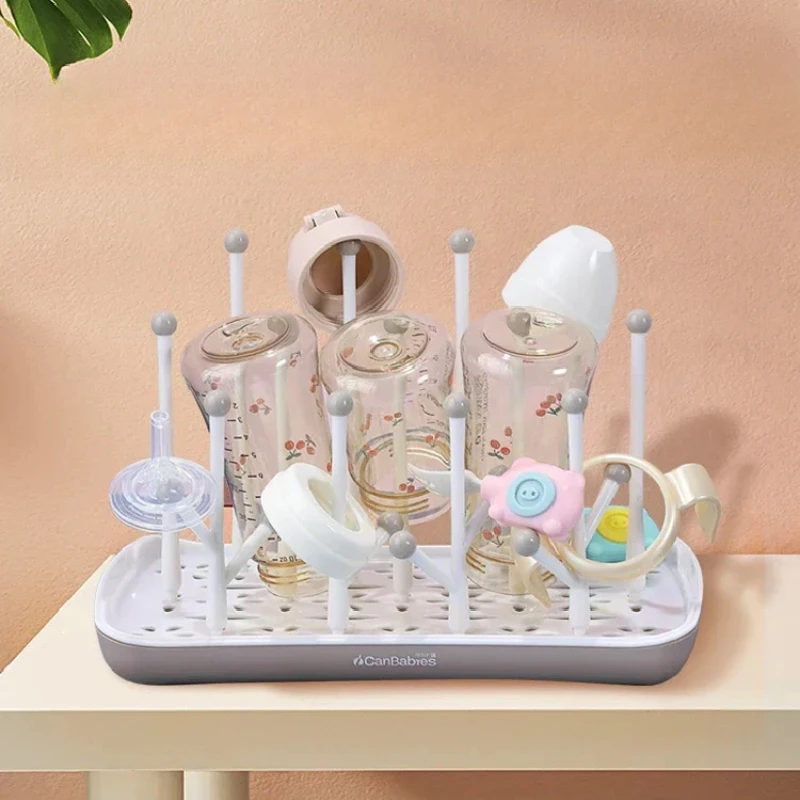 Baby Bottle Drying Rack  Detachable Milk Bottle Stand, Drying and Draining Rack for Baby Bottle Storage, Portable Bottle Holder.