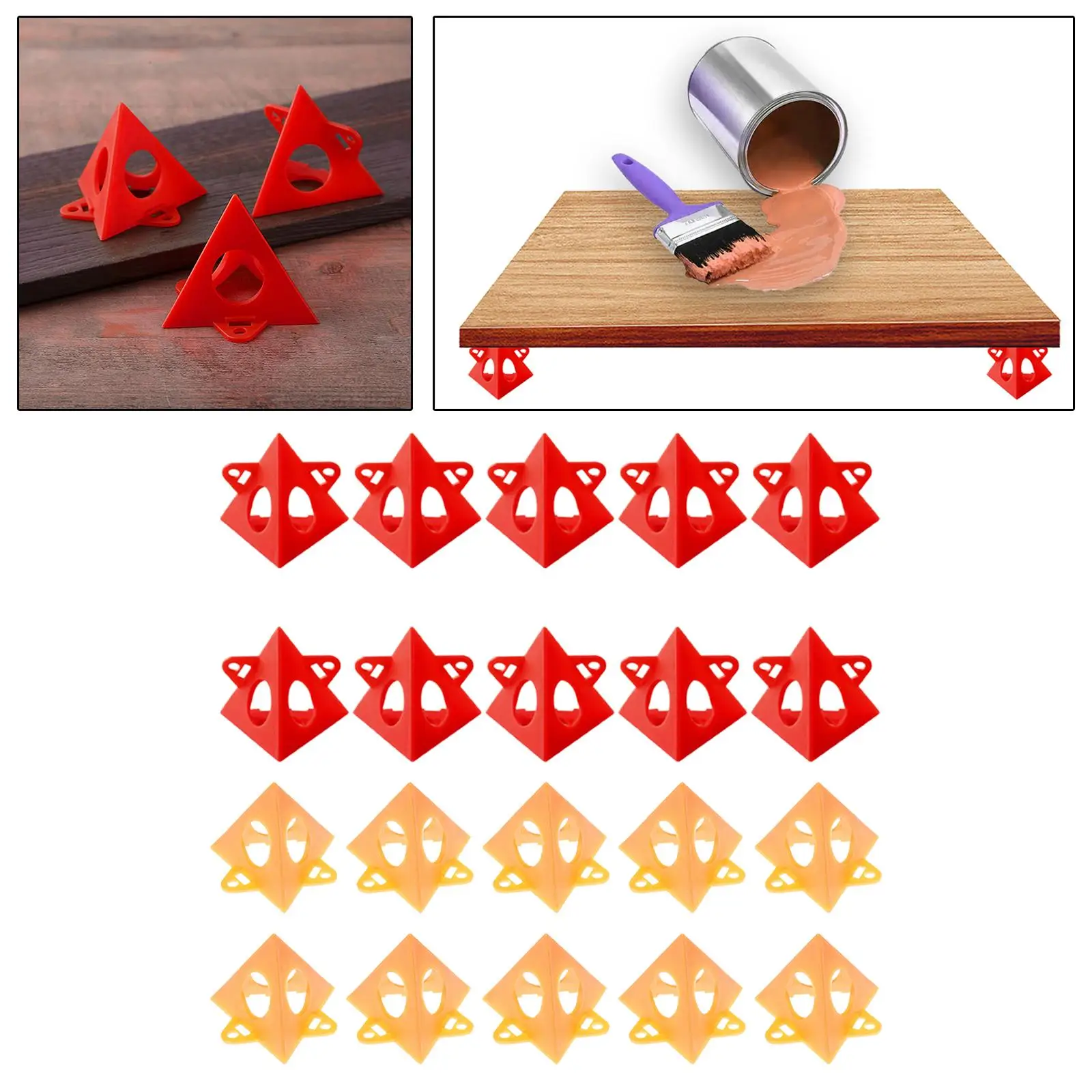 Plastic Paint Pyramids for Canvas Holder Stand Painting Cone Risers for Woodworking Painting Door Drying Support