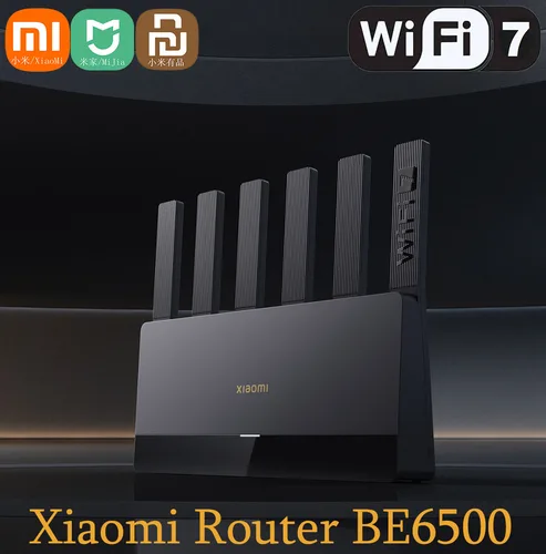 Xiaomi Wifi 7 BE6500 enrutador Quad Nucleus 6500Mbp 2,5G puerto Ethernet Frecuencia Dual 2,4/5GHz 6 amplificadores de señal independientes malla