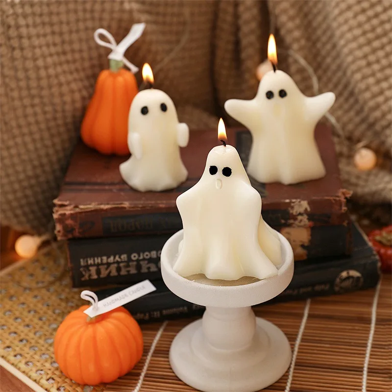 Creative Handmade Ghost Candles, Halloween Thanksgiving Decor, Halloween Candles, Home  Autumn Candle,  Halloween Gift Set