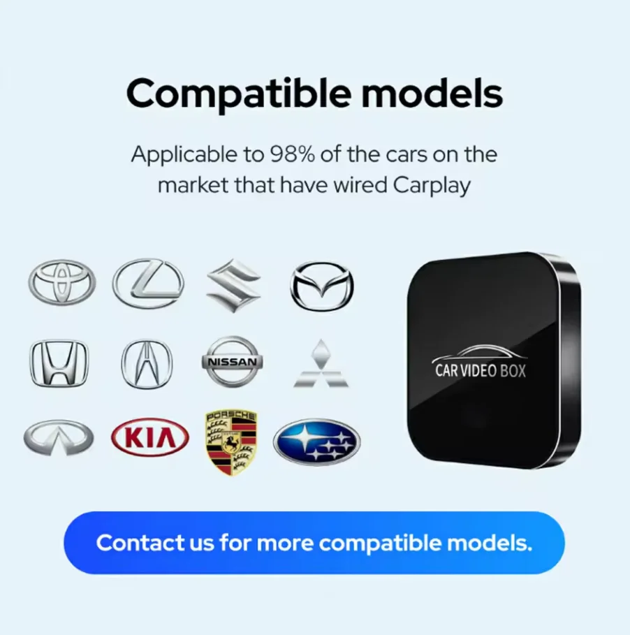 Carplay ai box sem fio carplay android auto converson caixa sem fio apple carplay adaptador embutido netflix youtube para audi