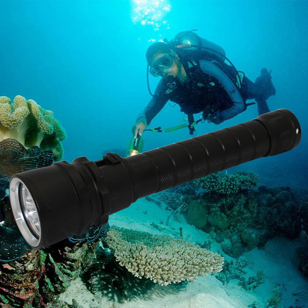 3000LM L2 LED Waterproof Scuba Diver Diving Flashlight Underwater Dive Torch Hunting Lamp for 18650 Battery