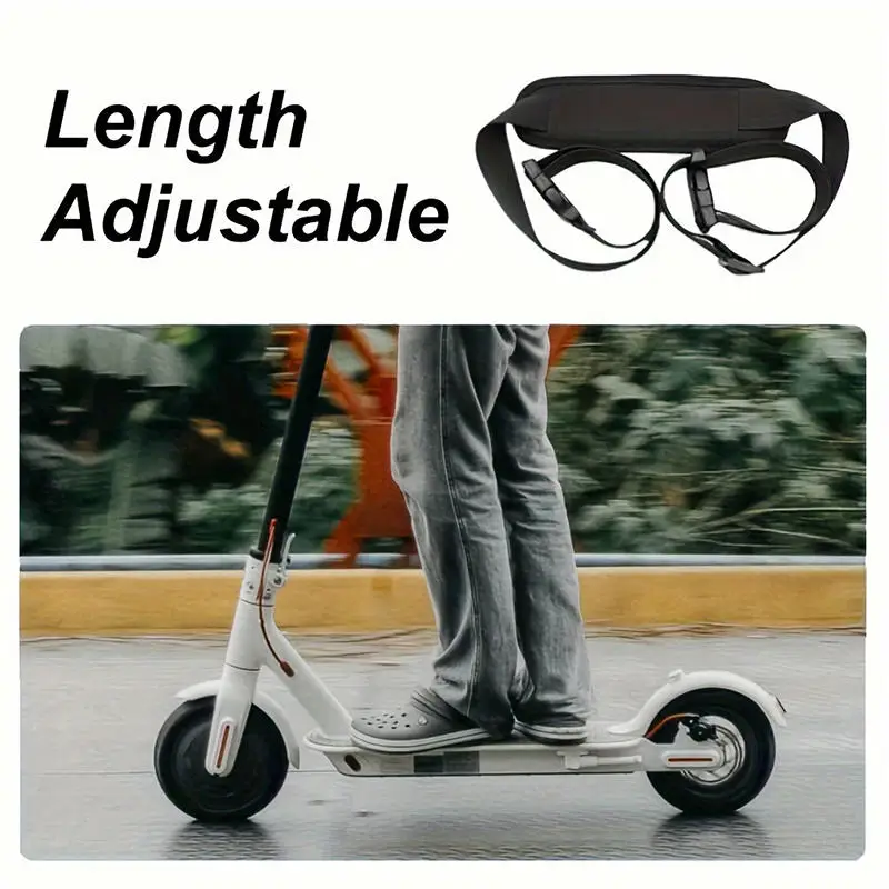 Adjustable Electric Bike Shoulder Strap Non Slip Nylon Carrying Belt for Skateboard kick scooter Hand Carrying Straps Portable