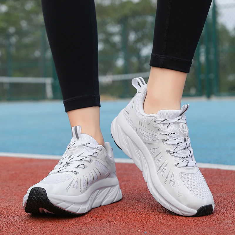 

Men's Casual Sneakers Cushioning Non-slip Road Running Shoes Lace-up Low-top Men's Casual Shoes Wear-resistant Walking Camping