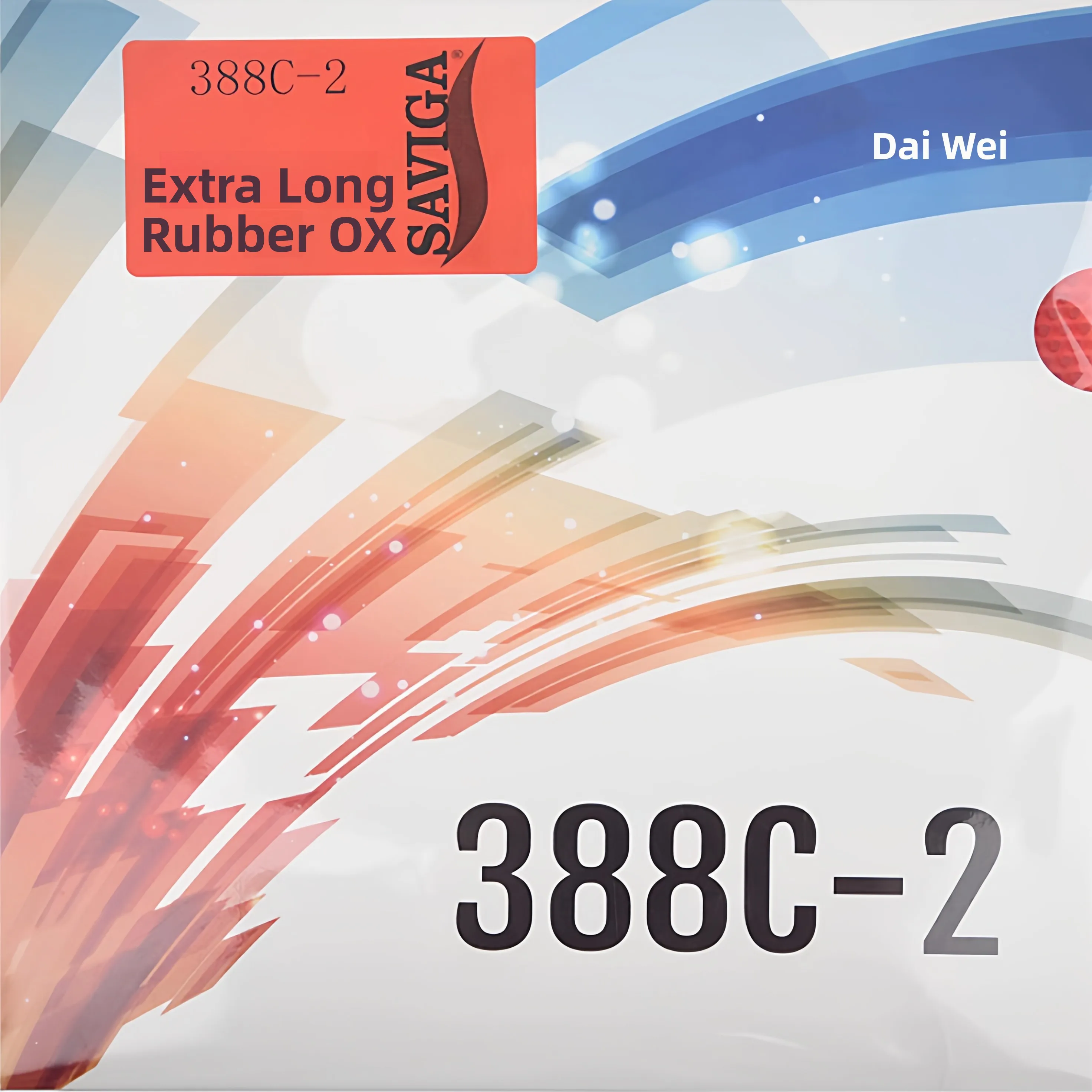 Dawei 388C2 Ultra Long Rubber Half Long Rubber Cover Single Rubber 0508mm Version High Control Table Tennis Bat Cover