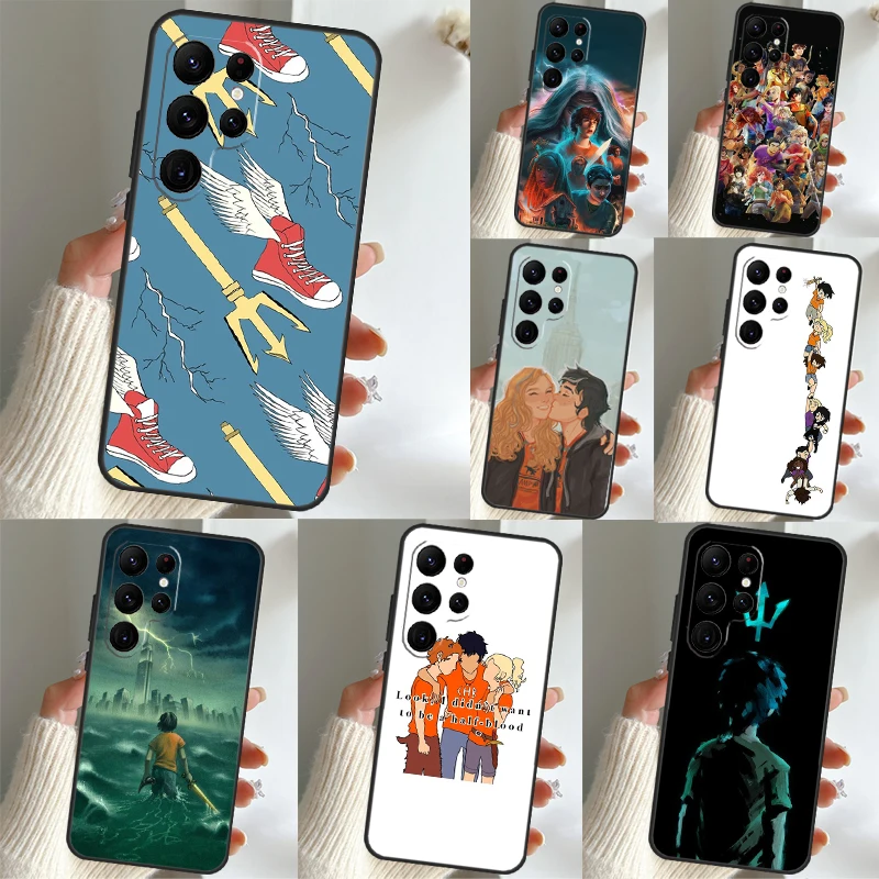 P-Percy Jackson Cartoon Phone Case For Samsung Galaxy S22 Ultra S21 S20 FE S9 S10 Plus Note 10 20 S23 Ultra Cover