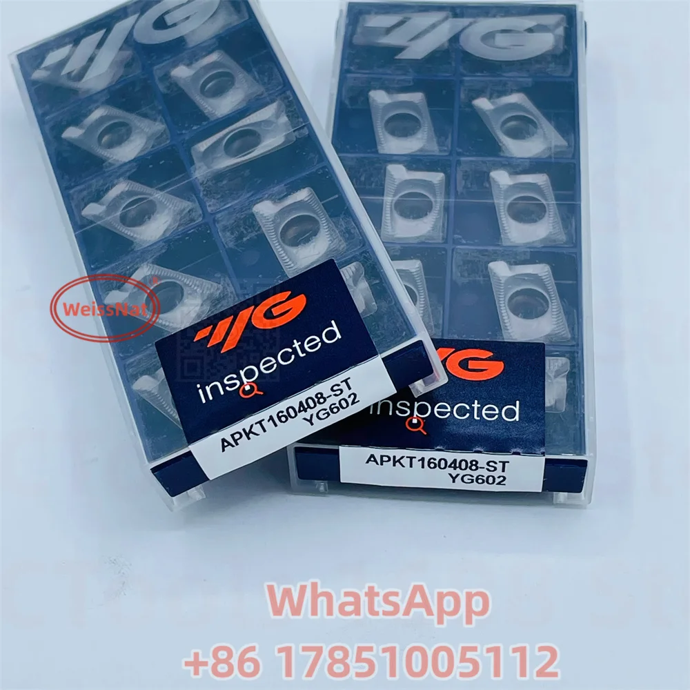 Imagem -05 - Inserções de Carboneto para Inserção Cnc Yg1 Apkt100305pdtr Apkt100308pdtr Apkt160404pdtr Apkt160pdtr Apkt160416pdtr Yg602 Yg500 Yg622