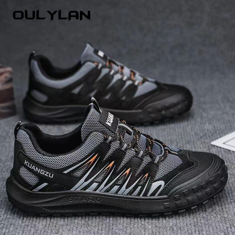 Oulylan Mesh Breathable Lightweight Casual Sports Shoes for Men Soft Bottom Anti Slip Running Shoes  Outdoor Walking Sneakers