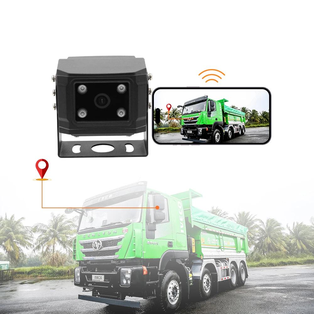 4G GPS SIM AI CAMERA H.265 TF CARD IR VEHICLE SECURITY CAMERA SUPPORT PHONE REAL-TIME VIDEO WATERPROOF TRUCK 4G CAMERA