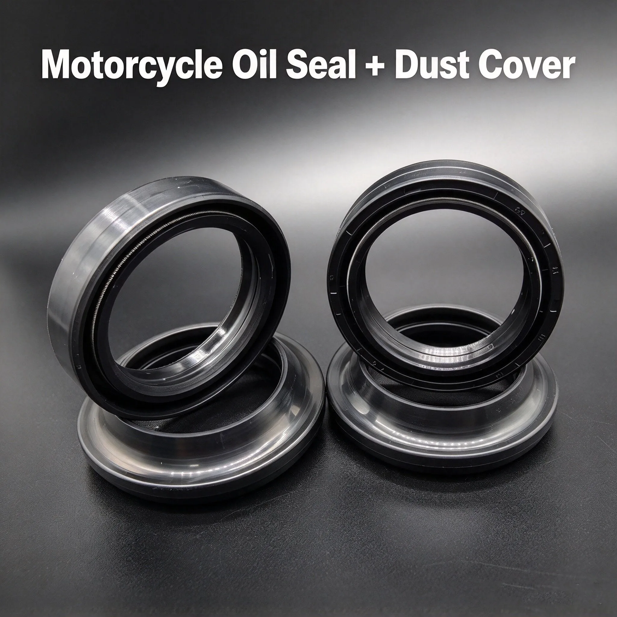 FORK DUST WIPER SEALS REBUILD KIT 4 pack for Harley Davidson FLSTC 1690 FS2 BWV 2012 FLSTSE2 1800 FS2 PY9 2011-2012