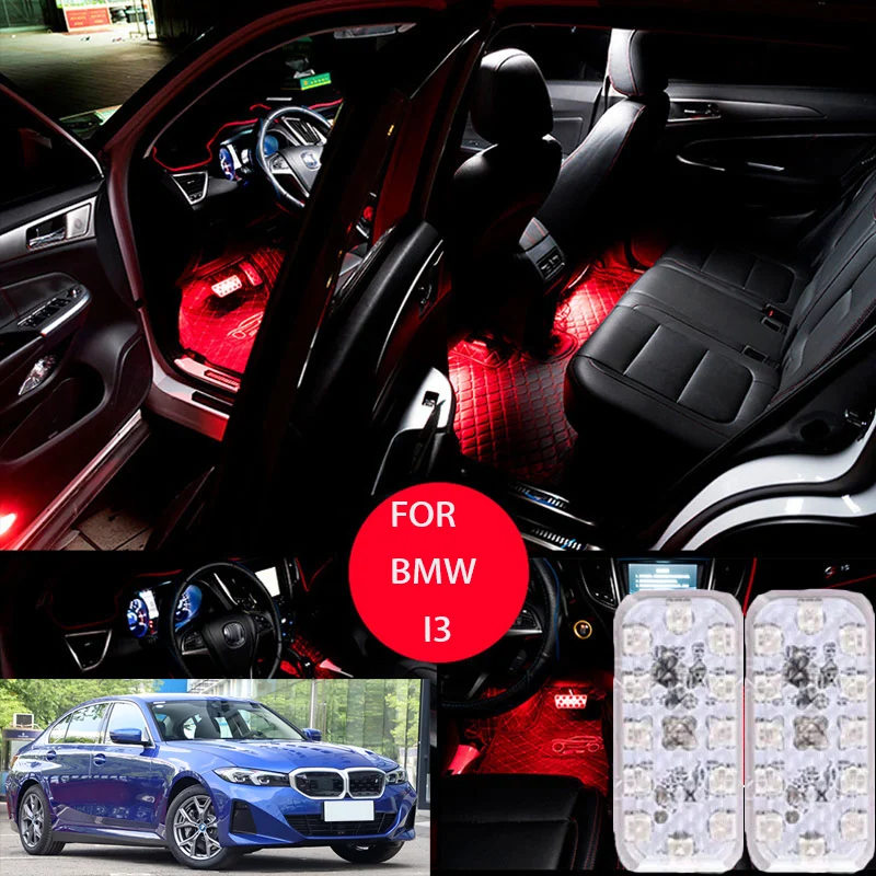 

FOR Bmw-i3 LED Car Interior Ambient Foot Light Atmosphere Decorative Lamps Party decoration lights Neon strips