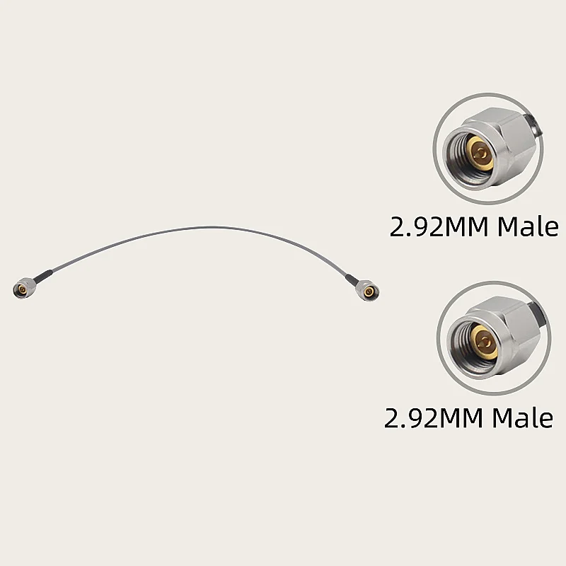 2.92MM Male to Male adapter low loss stable amplitude and phase cable YSG-3506 high-frequency 40GHz chassis interconnection