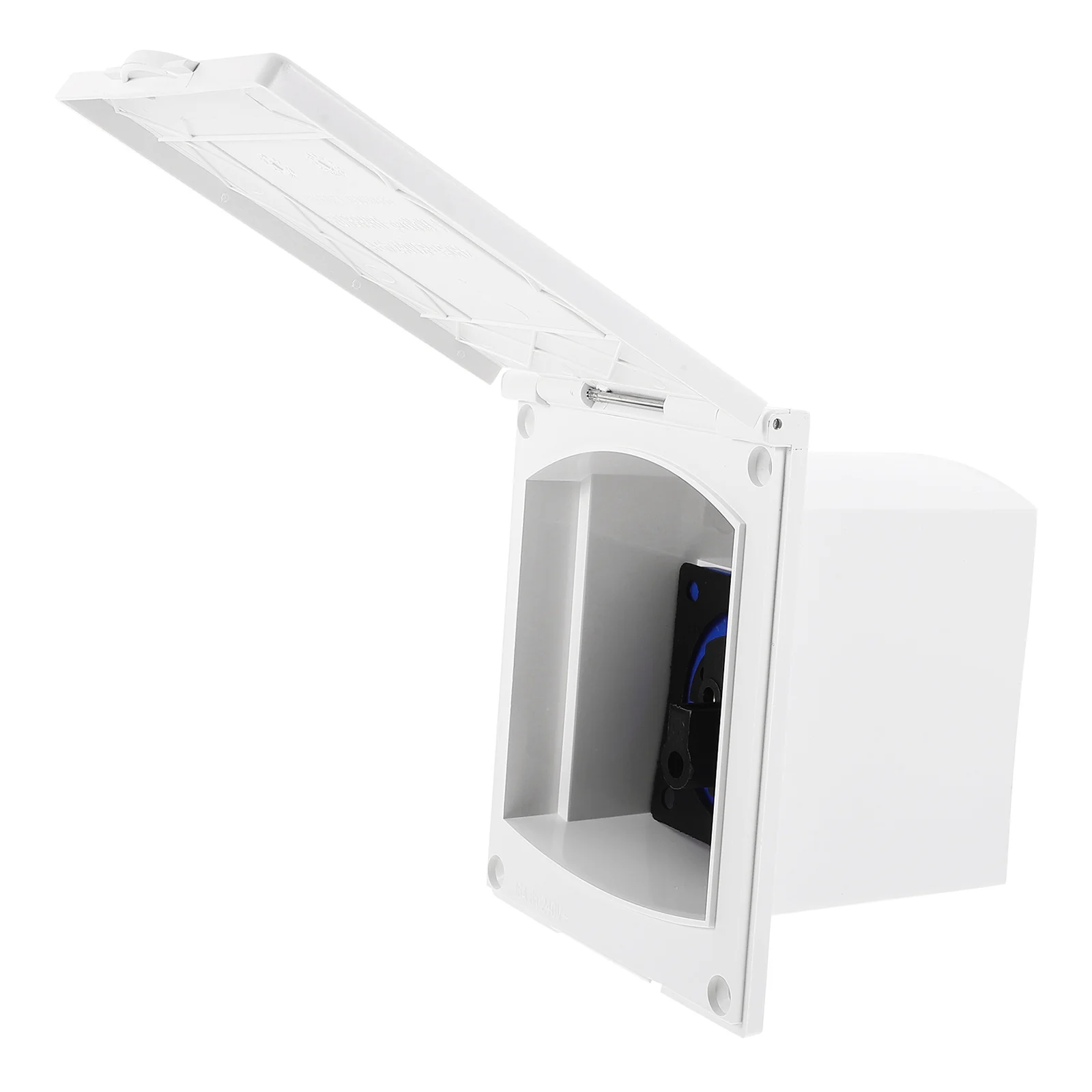 

External Mains Socket 16A White RV Power Inlet Box Trailer Accessories Camper Electrical Receptacle Outdoor Generator Inlet