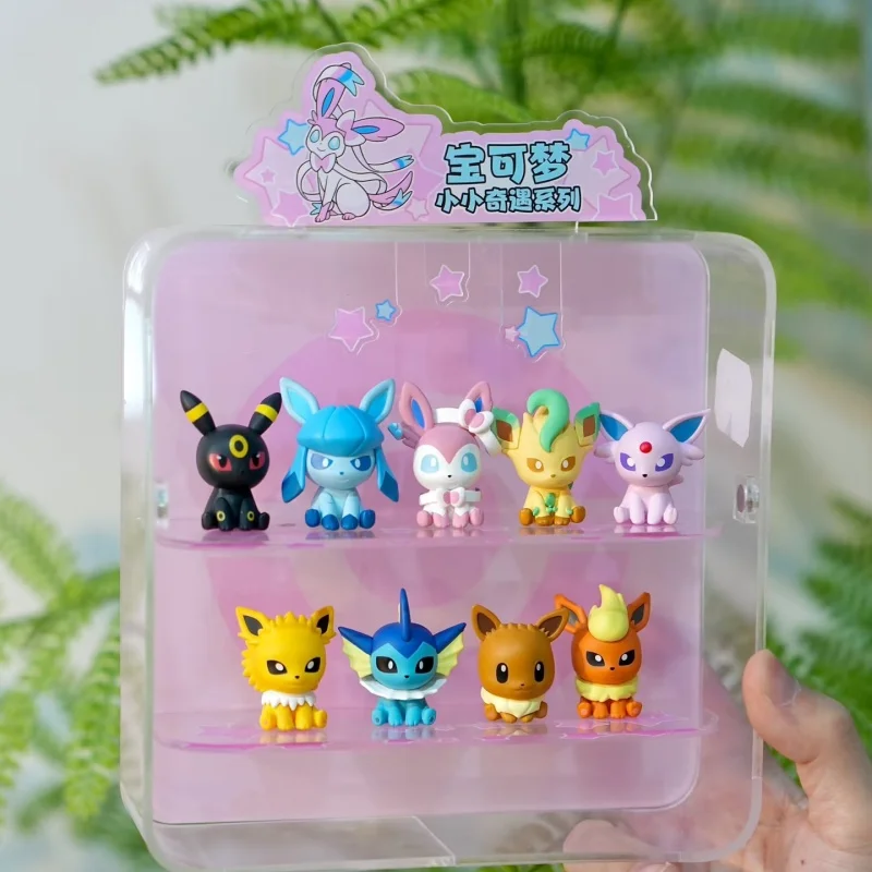 

Оригинальные фигурки FUNISM Pokemon Little Adventure: Сильвеон, Лифеон, Эспеон, Флареон, Чармандер, Сквиртл, аниме-фигурки, игрушки, подарок