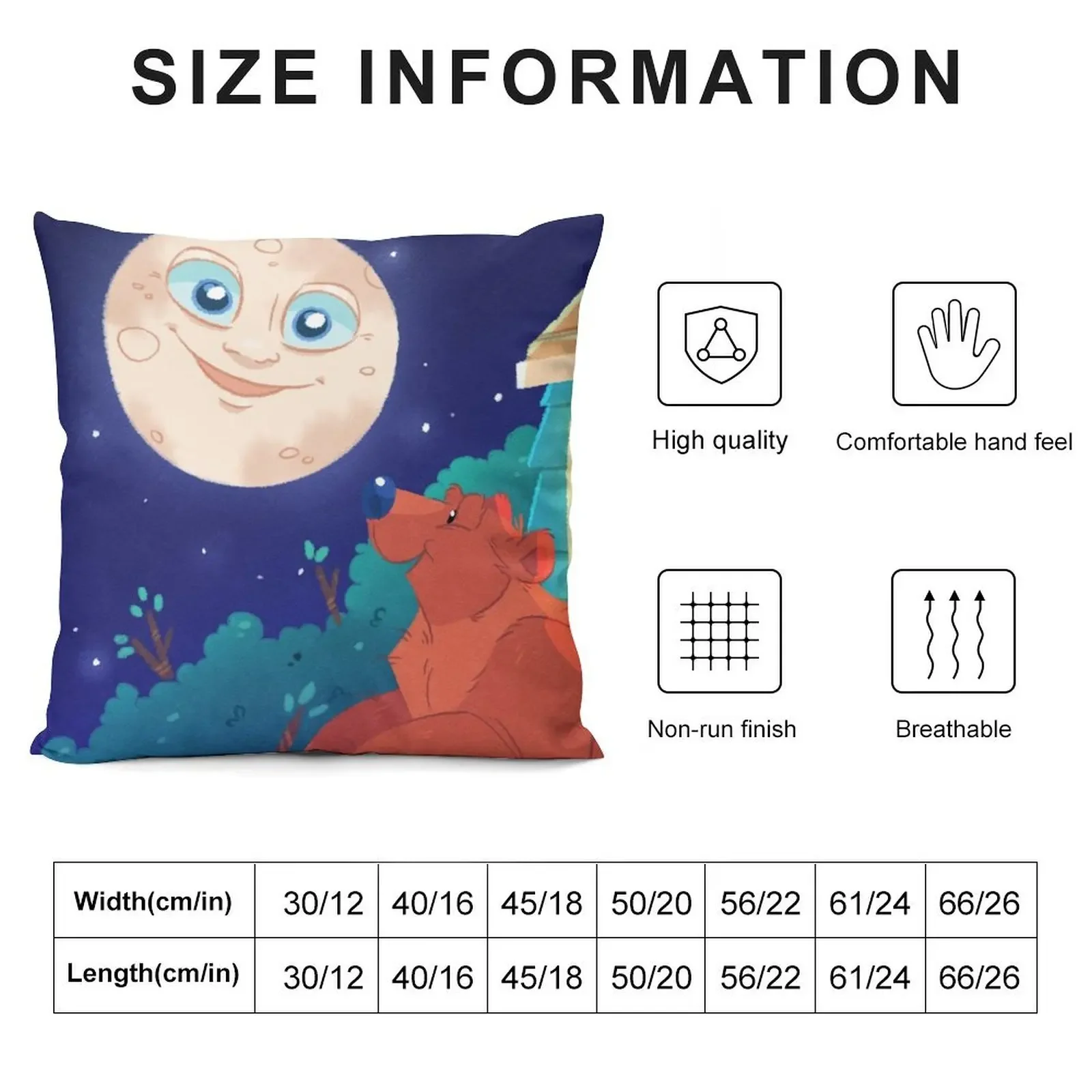 The Moon, the Bear, and the Big Blue House Throw Pillow Couch Pillows autumn pillowcase Sofa Cover luxury sofa pillows pillow