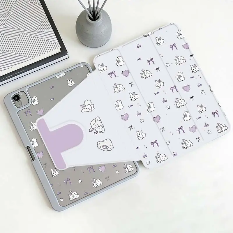 360° Rotate Tri-Fold Smart Case For IPad Mini6 8.3 Pro 10.5 Pro11 iPad A16 2025 11 Air11/13 iPad 10.2 7/8/9 4/5 10.9 10th