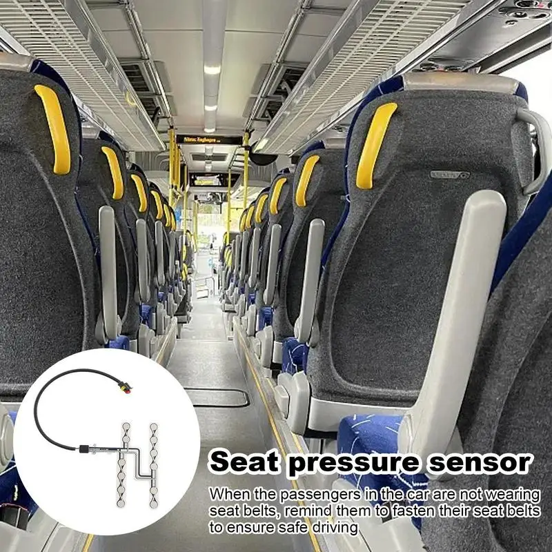 Cinto segurança carro Sensor Pressão Sistema Detecção Confiável Sensor Pressão Assento Carro Aviso Cinto segurança Lembrete Alarme assento almofada sensor de aviso do cinto de segurança