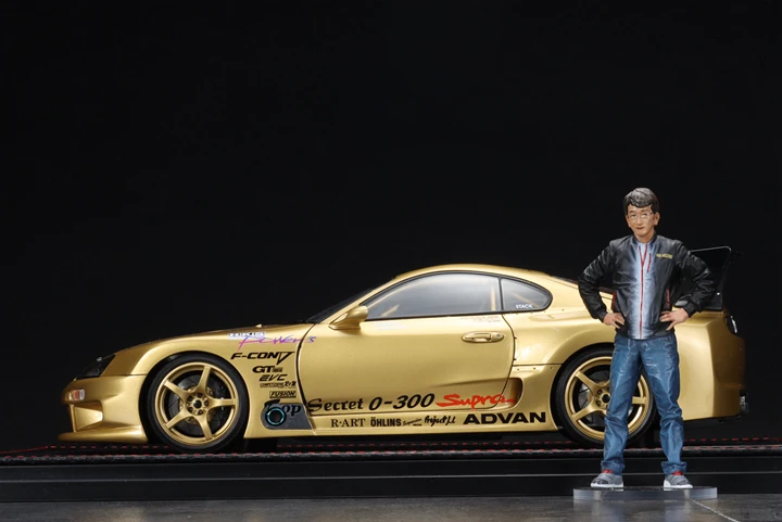 IG 1:18 TOP SECRET GT300 JZA80 Doll Version JDM Simulation Limited Edition Resin Metal Static Car Model Toy Gift