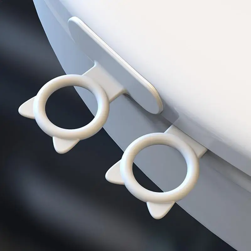 Toilet Lid Lifter Seat Handle Holder Toilet Lid Lift Tools Seat Ring Flapper Bathroom Sanitary Closestool Holder Toilet Seat Lid