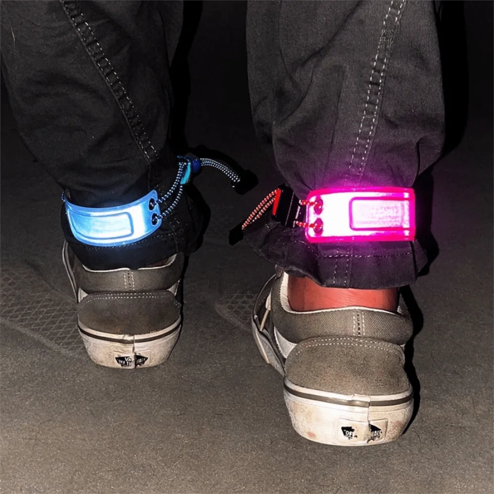 

2Pcs Outdoor Sports Adjustable Reflective Armband Sport Tape Night Running Safety Band Comfortable Reflective Strips Cycling