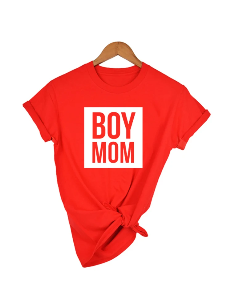 Jongen Mama T-shirts Grappige Moeder Leven Vrouwen Tops Tee Moederdag Vrouwelijke T-shirt Brief Print T-shirt Zomer Korte Mouw Casual Shirt