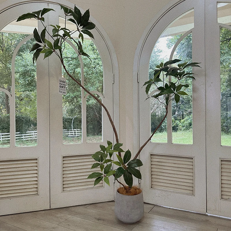 

Simulation of green plant landscape high-end light luxury interior decoration potted fake plant ornaments web celebrity sofa