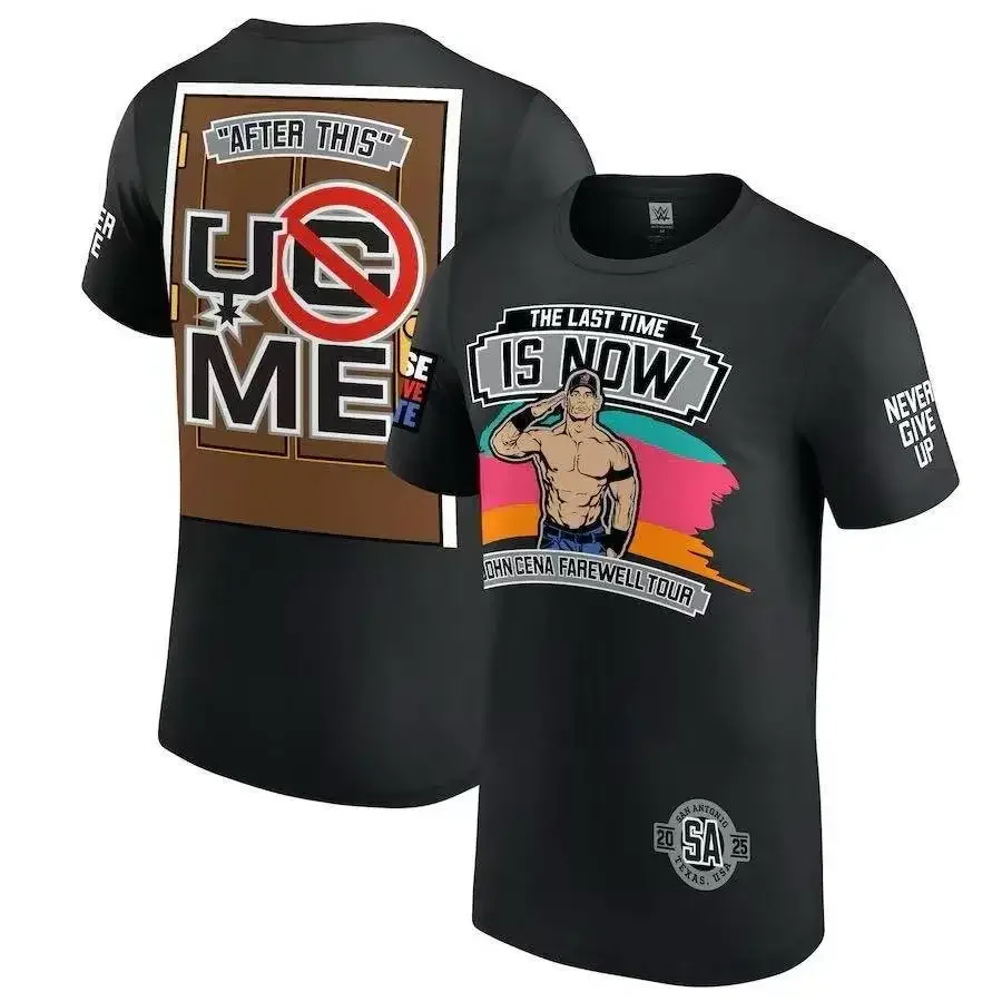 2025 New WWE American Nightmare Cody Rhodes Wrestling Cotton Round Neck T-shirt Short Sleeve Breathable Outdoor Men's Colting