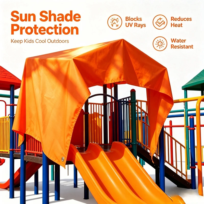 Warehouse Cover Cloth Scratch Resistant Wear-resistant Durable Camping Tent Orange 0.45mm Knife Scraping Cloth
