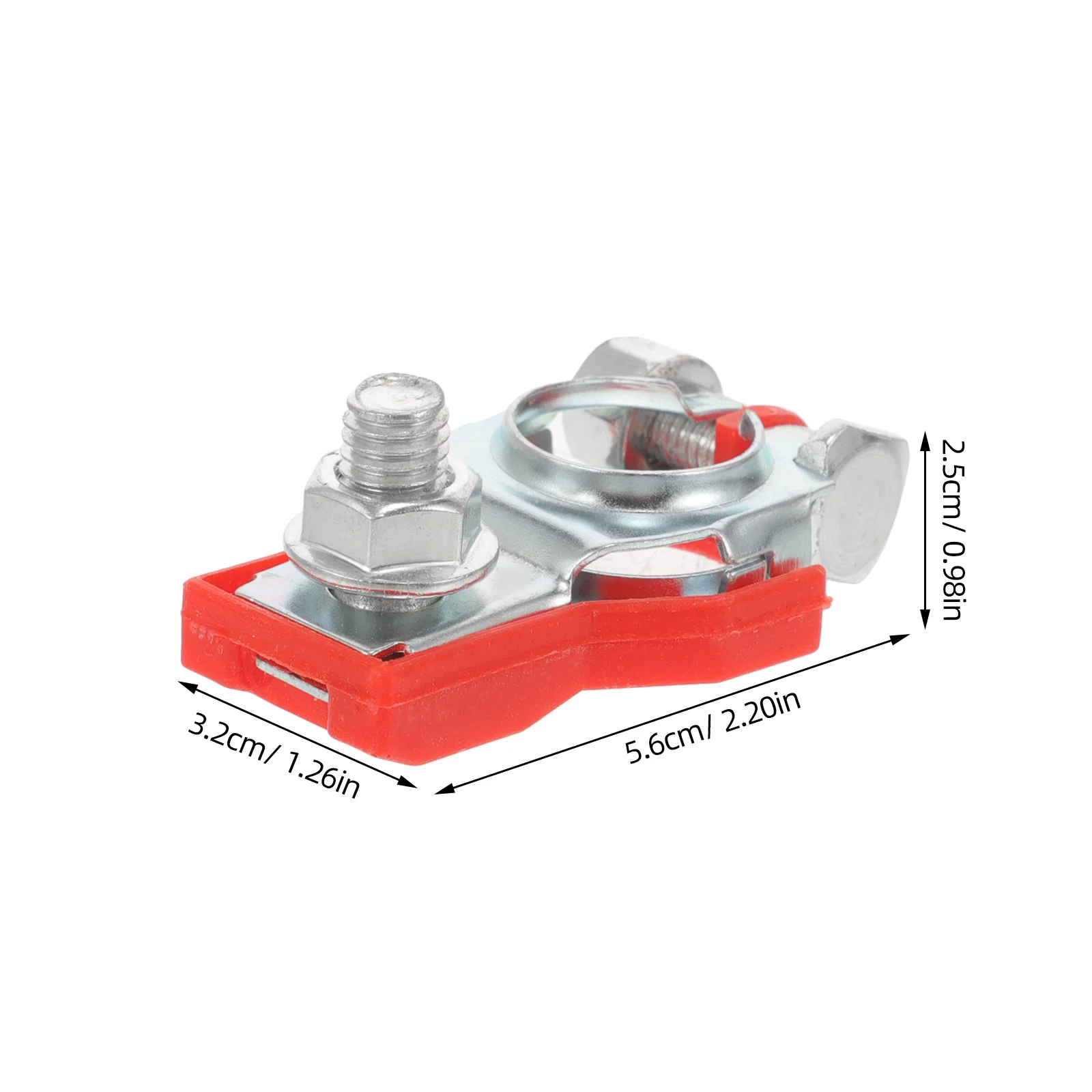 2 ชิ้นแบตเตอรี่รถ Pile Head Cable Terminal Clamps คลิปทดสอบไฟฟ้าอุปกรณ์ลบอัตโนมัติ