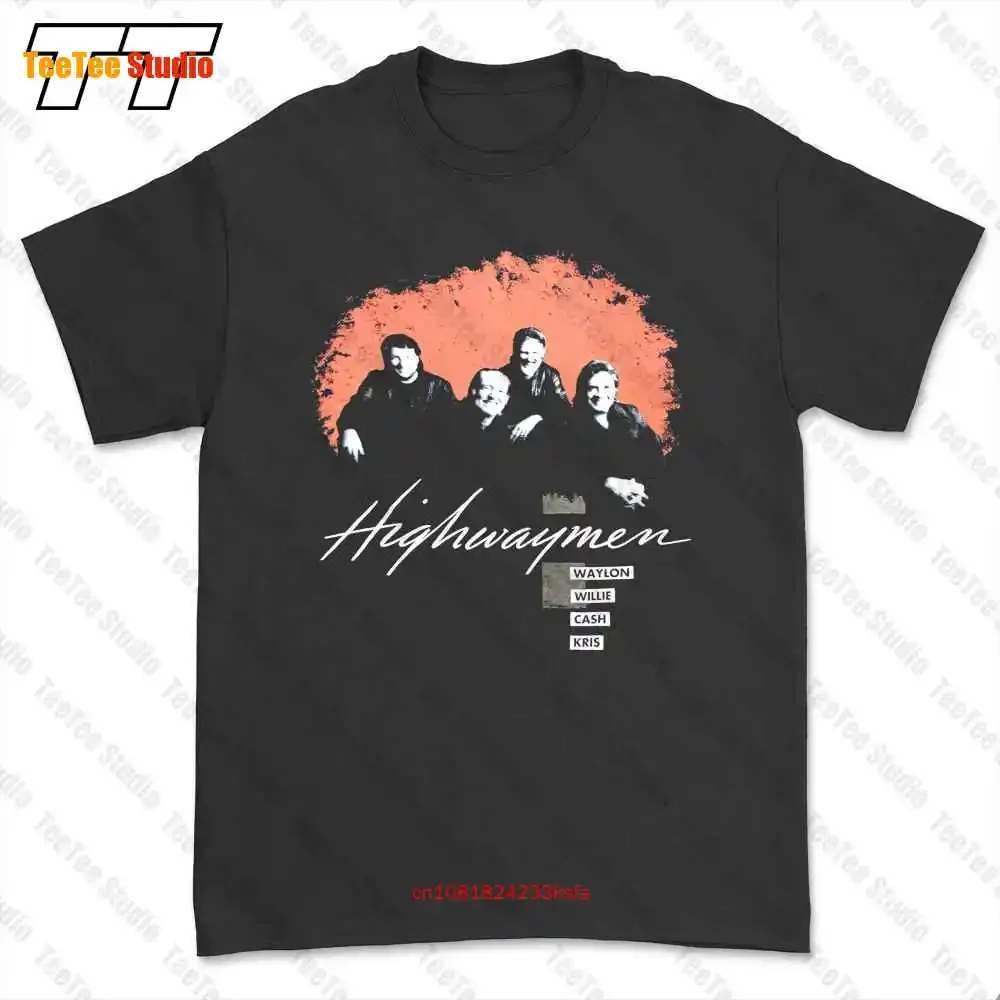 Highwaymen 90S Tour Johnny Cash Willie Nelson Waylon Jennings T-shirt Tee 8LHE