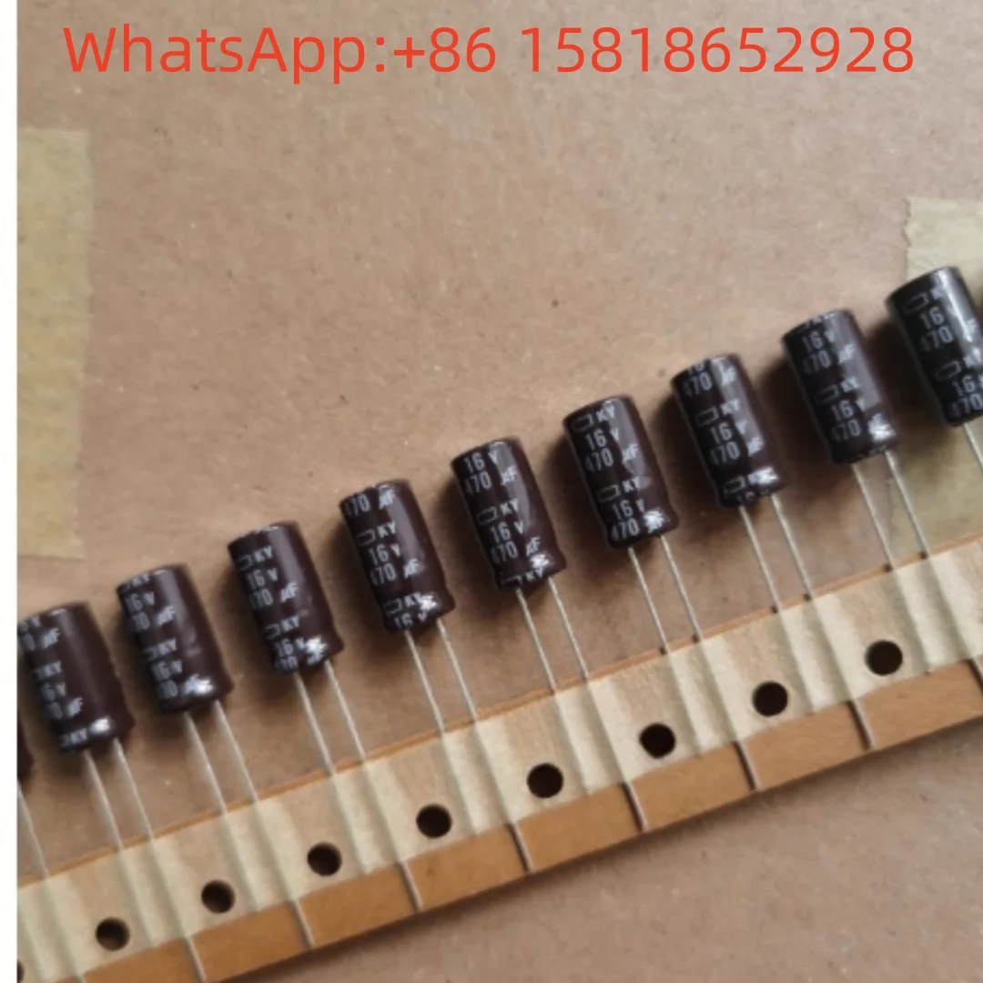 20 قطعة 16V 470 فائق التوهج 8X15 الماس الأسود KY سلسلة عالية التردد طويلة العمر مُكثَّف كهربائيًا 470 فائق التوهج 16V الأصلي #1