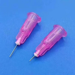 32G 4mm 6mm needle Piercing Transparent Syringe Injection glue Clear Tip Cap ForPharmaceutical injection needle